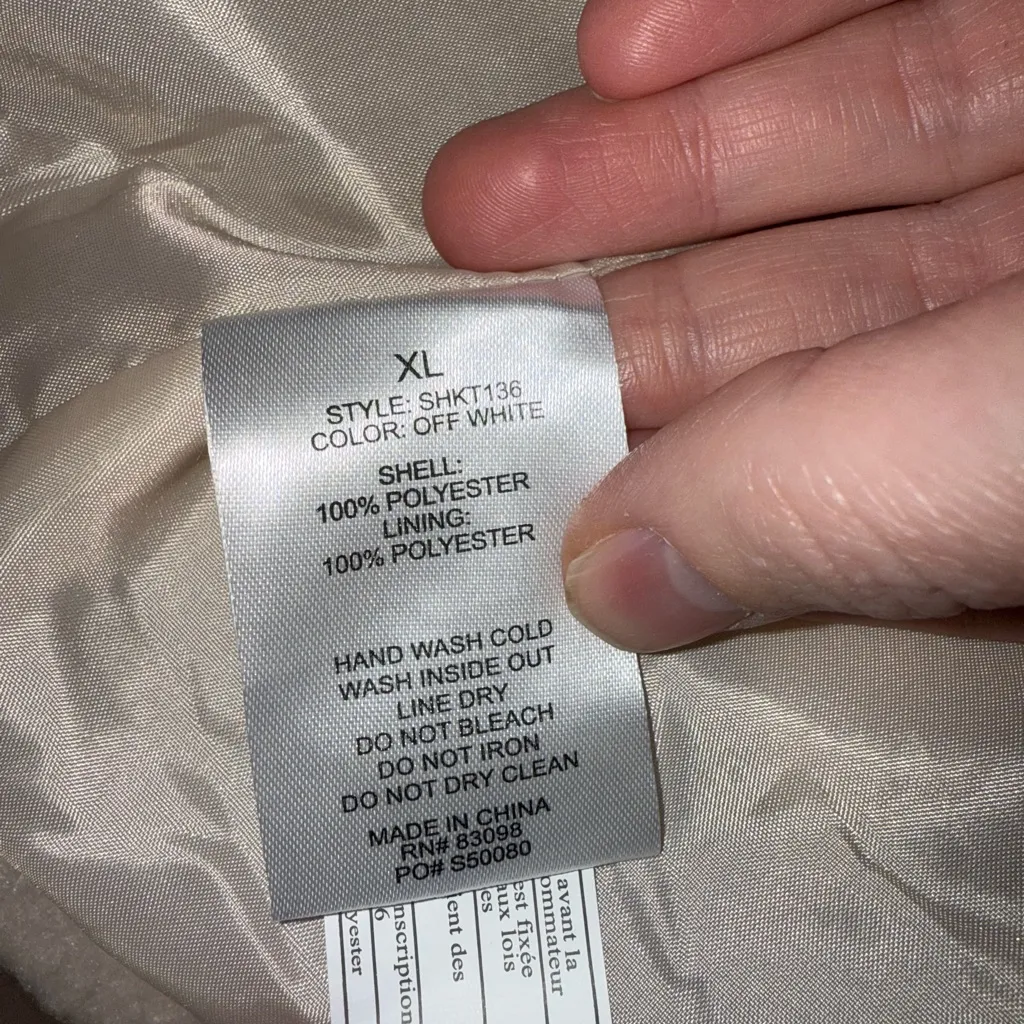 Ci sono medium weight button up jacket size XL fall‎ winter cold weather - Image 4