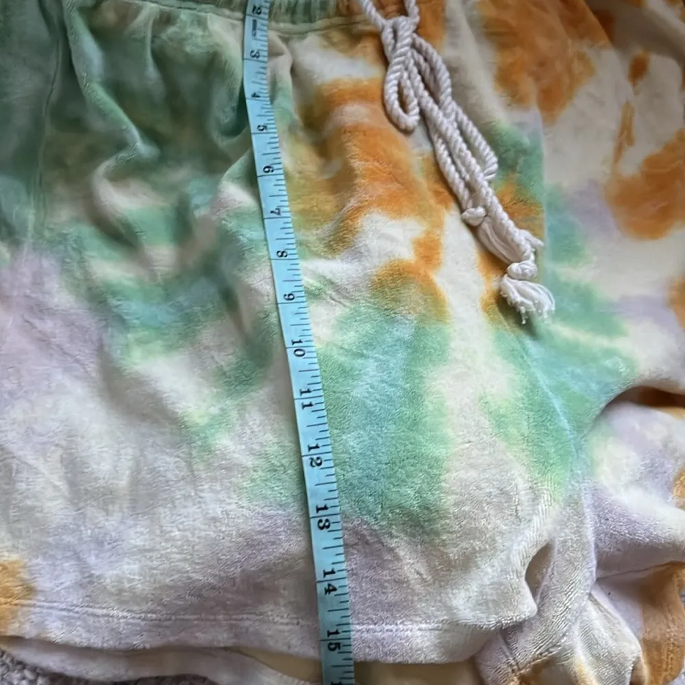 Danninjo tie dye terry cloth shorts Green Size L - Image 6