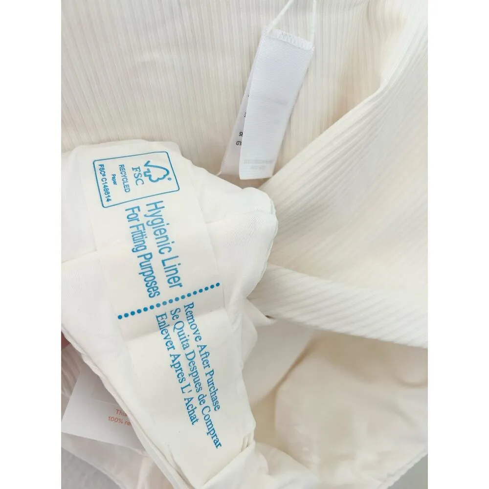 Andie Swim The Asbury Ribbed One Piece Swimsuit in Coconut White L NWT - Image 4