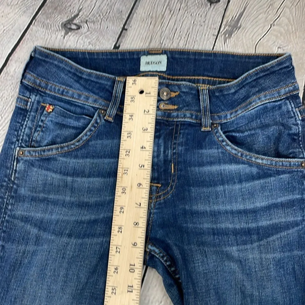 Hudson Jeans Midrise Signature Bootcut Denim Size 28 Dark Wash - Image 12