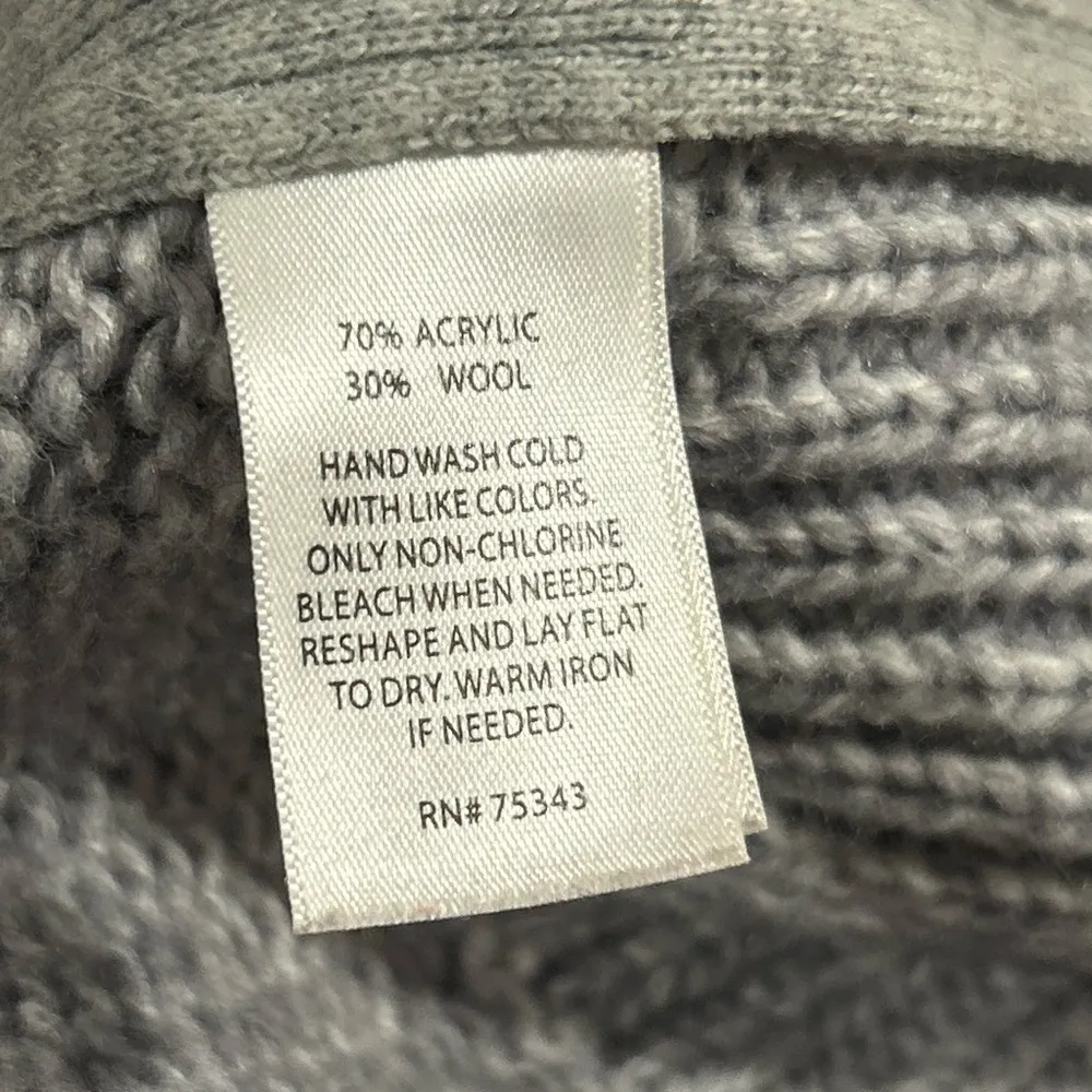 Kaisely Kaisley Turtleneck sweater with side zip Grey Size Small - Image 5