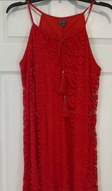 Red Lace Dress - Image 4