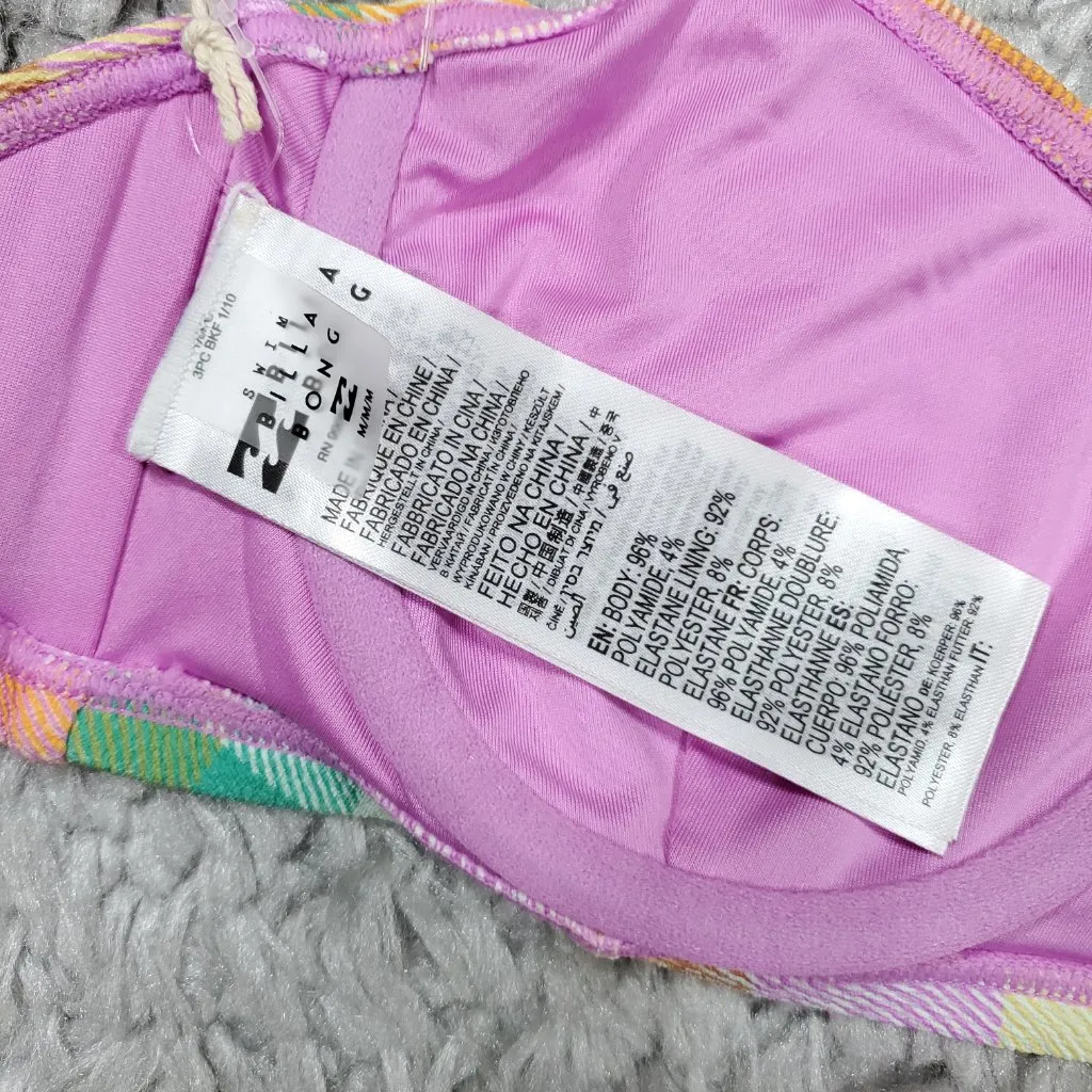 Billabong  Warm Waves Lila D-DD Bralette Underwire Bikini Top Size Medium - Image 8