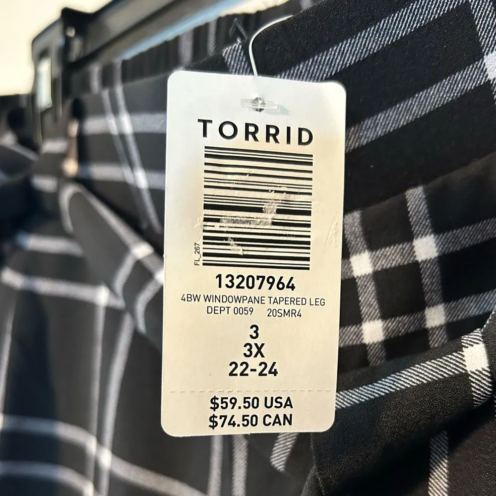 Black And White Tapered Pants Size 3X 22-24 - Image 5