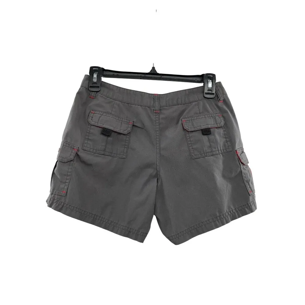 O’Neill Cargo Shorts Juniors 3 Gray Red Surf West Coast Beach Style Low Rise Y2K Size undefined - Image 2