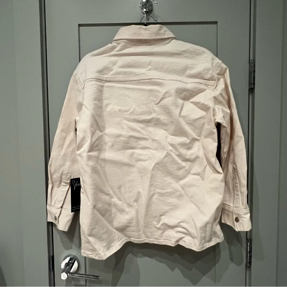 Cynthia Rowley x Midheaven Denim NWT Penelope "Natural" Shirt Jacket - Image 7