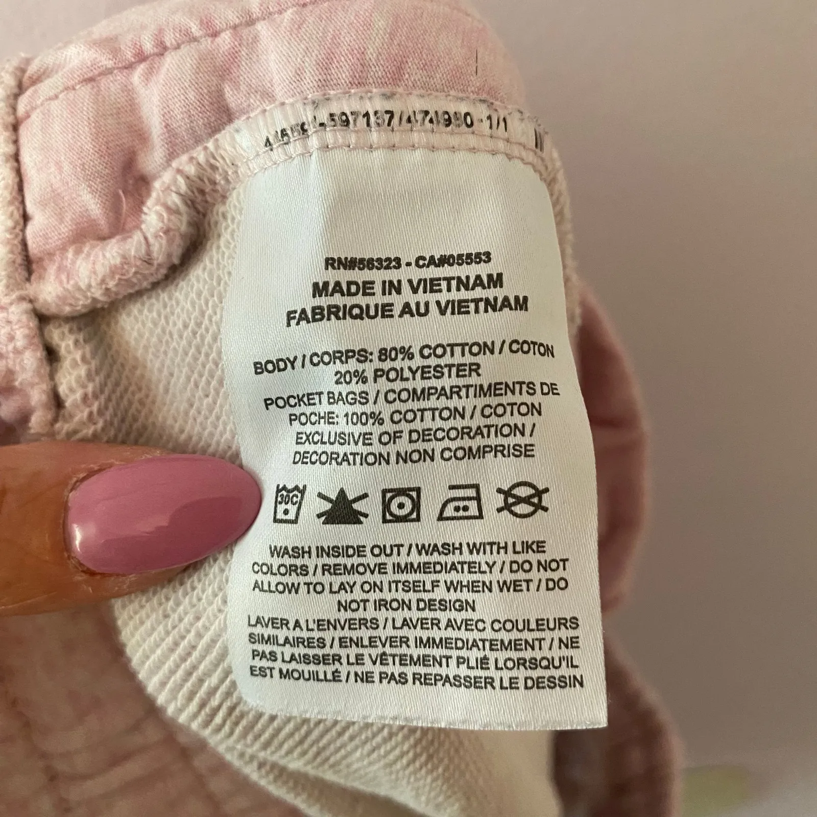 Nike Heathered Light Pink Logo Sweat Shorts French Terrycloth Women's size XS - Image 10