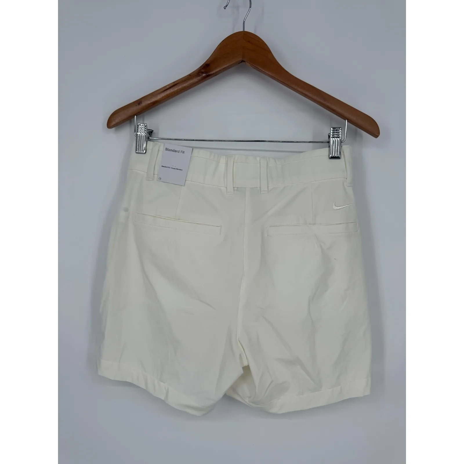 Nike Dri Fit Victory Golf Shorts Womens S White Logo Mesh‎ Lined Standard Fit - Image 5