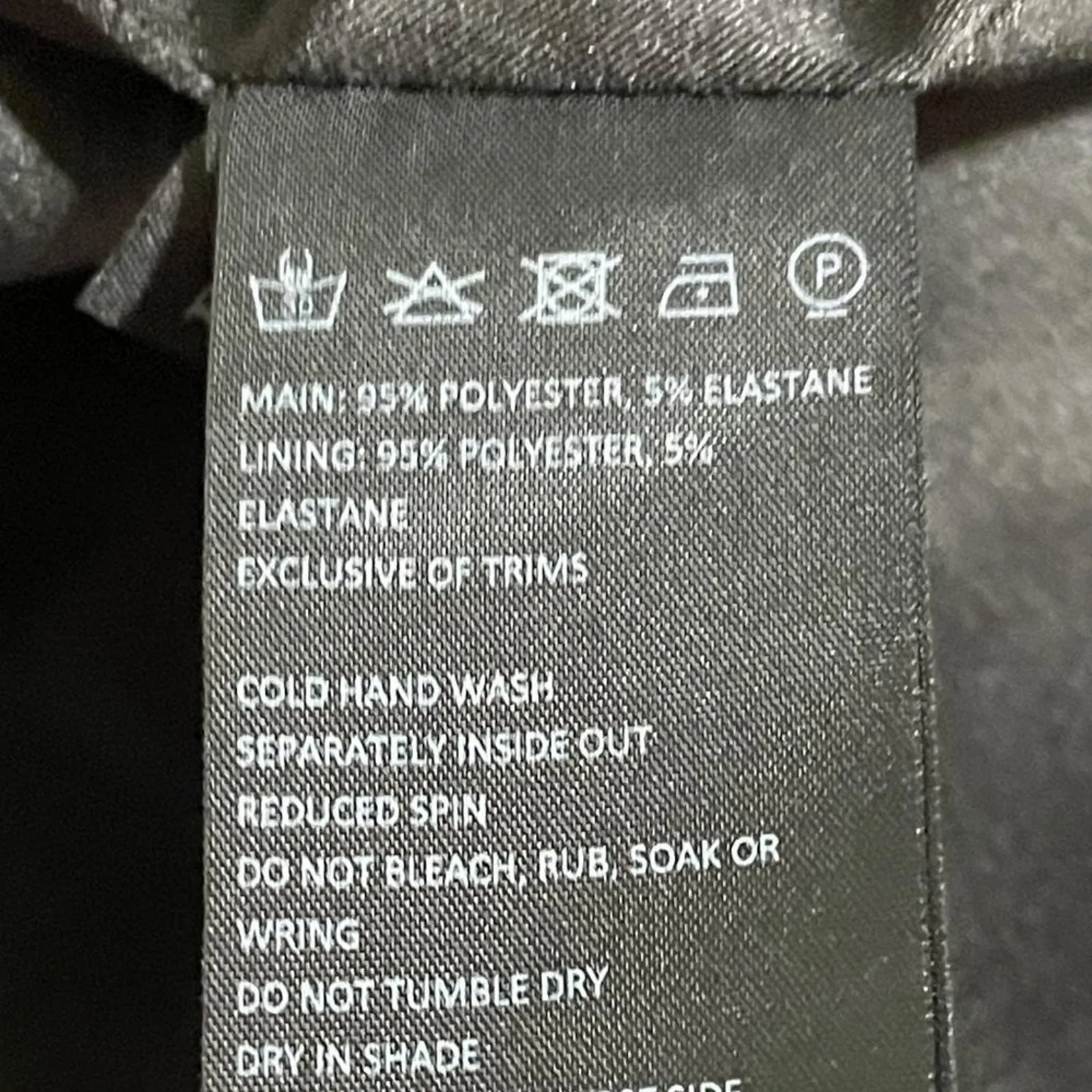 Bardot Kristen Peplum Cocktail Classic Black Spaghetti Strap Dress 12 - Image 16