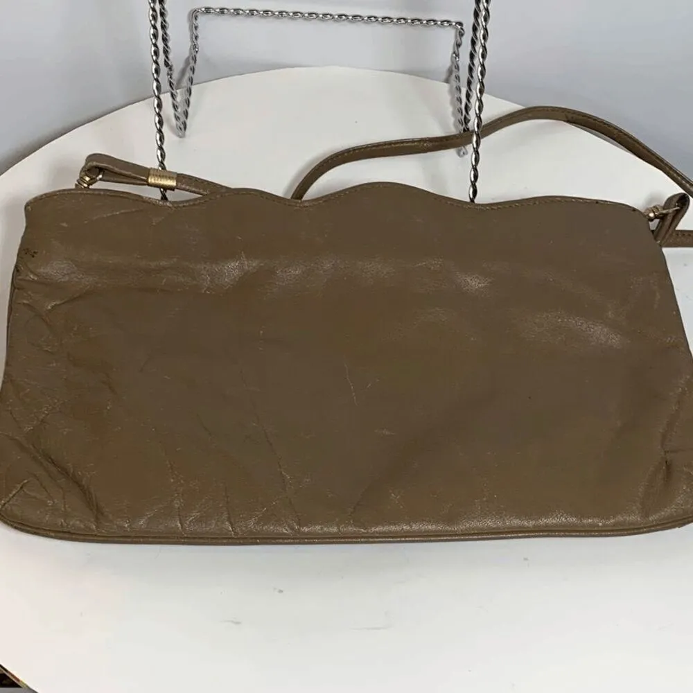 Vintage 70's Snakeskin and Leather Hong Kong Purse Yellow - Image 5