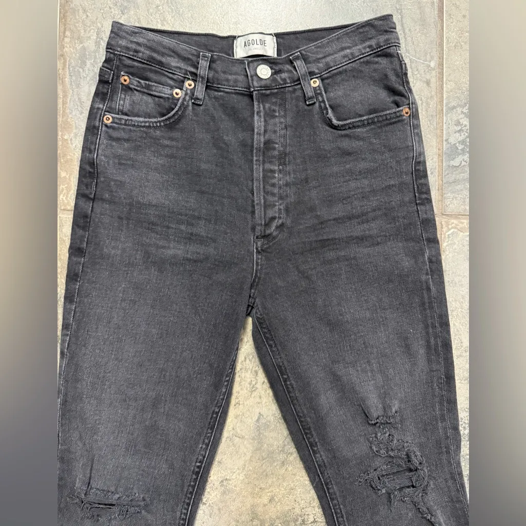 New! Agolde Nico High Rise Skinny in‎ Cassette Sz 26 $239 - Image 9