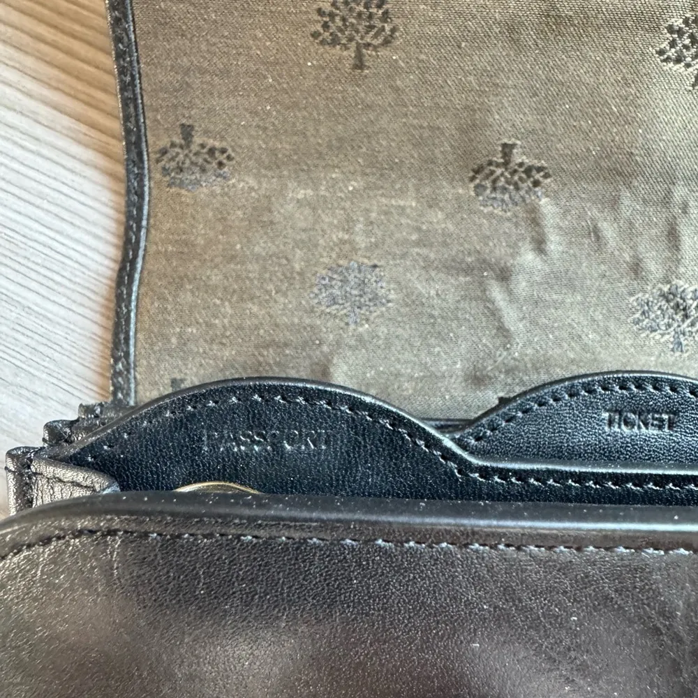 Mulberry Vintage Continental Classic Long Black Leather Wallet Turnlock Purse - Image 8