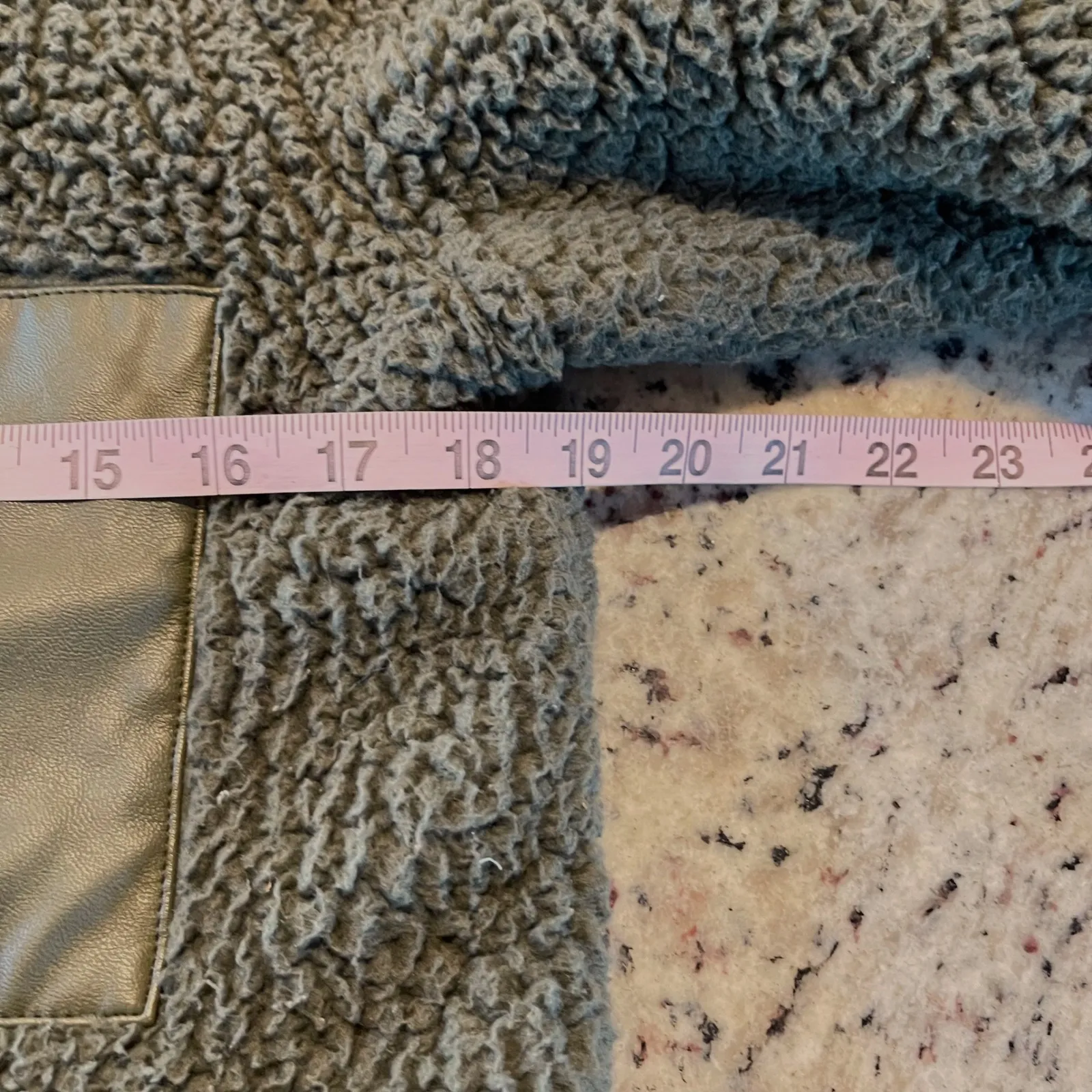 Abercrombie Fitch Soft AF Sherpa Fleece Jacket Olive Green Full Zip Women's XS - Image 5