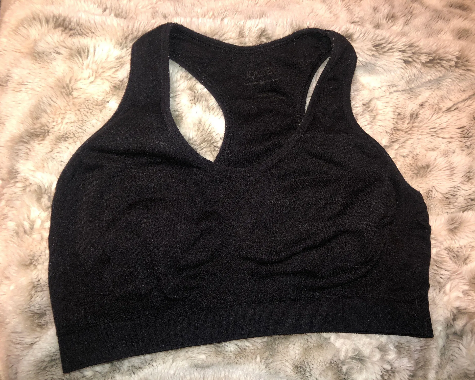 Black Non Padded Sports Bra - Image 2