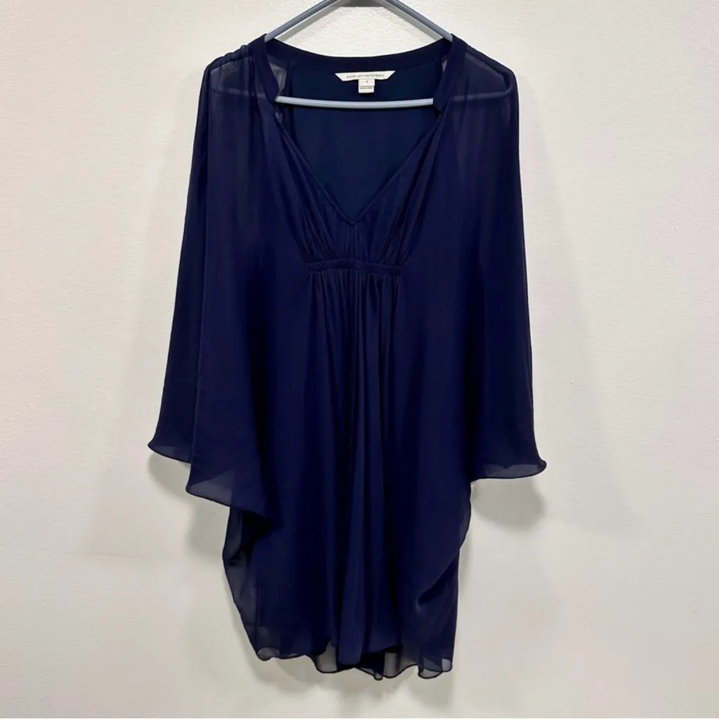 Diane Von Furstenberg Deep blue tunic dress! Size 8 - Image 2
