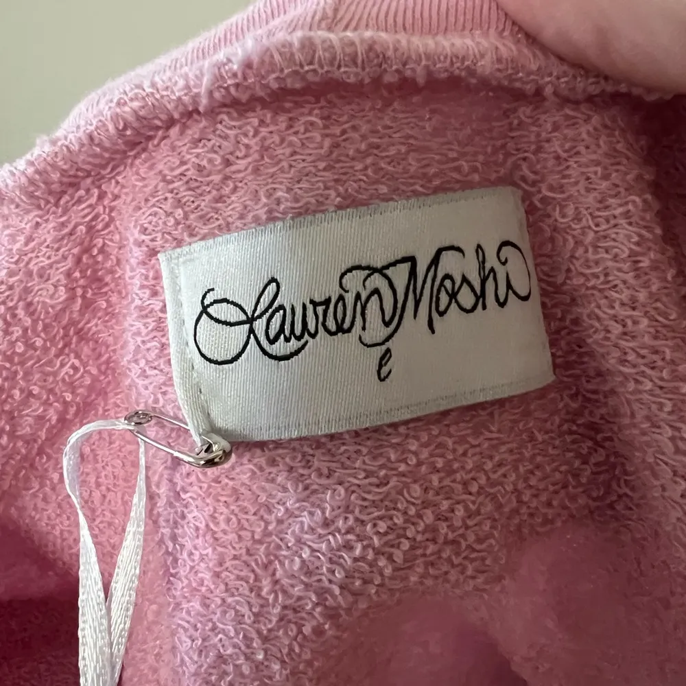 Lauren Moshi Lee Skull Peace Hand Tie Dye Sweatshirt Ocean Sunrise NWT Large - Image 6