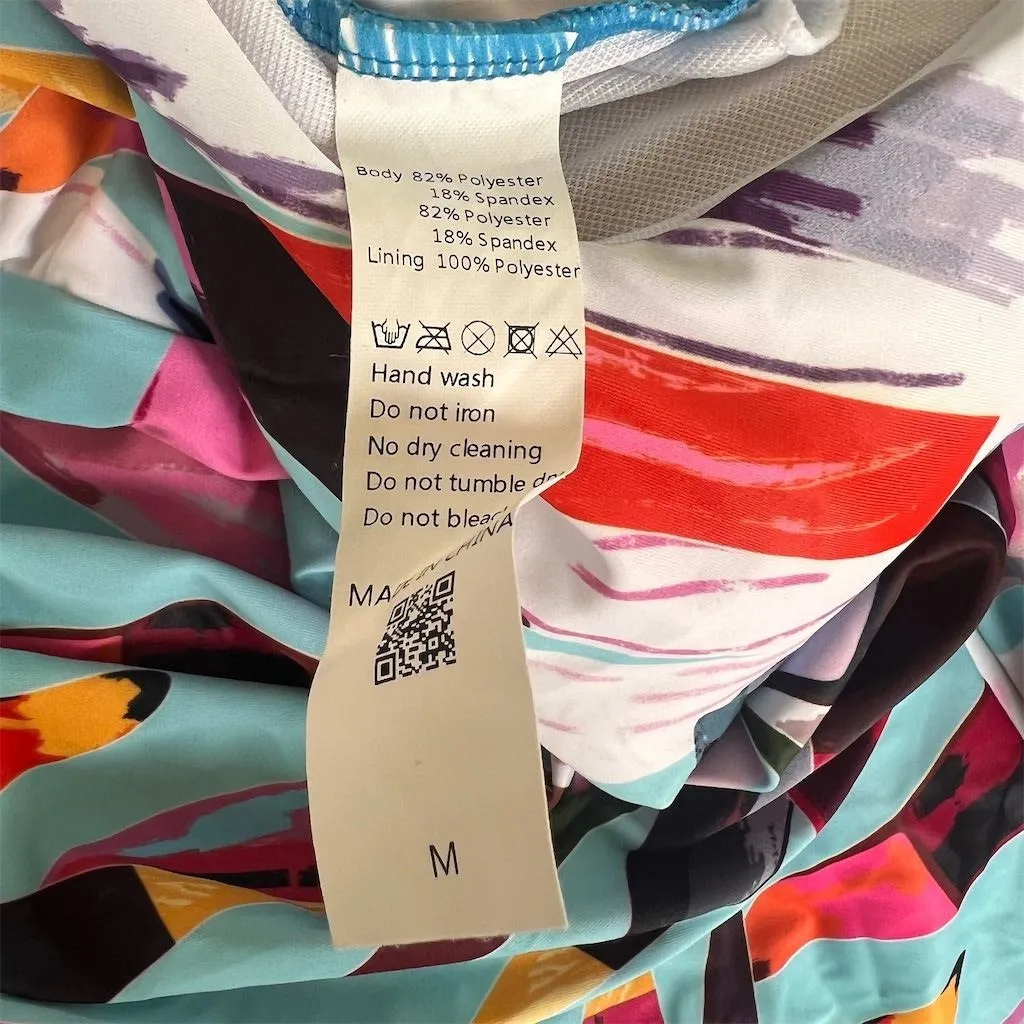 Women's Multicolor Abstract Print One - Image 7