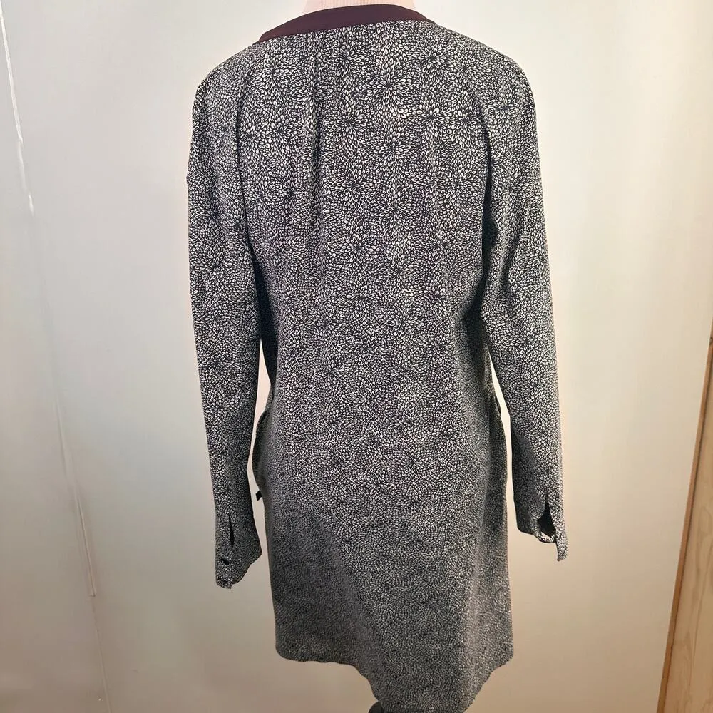 Lululemon Effortless Plush Petal Grey & Maroon Soft Stress Dress - Image 3