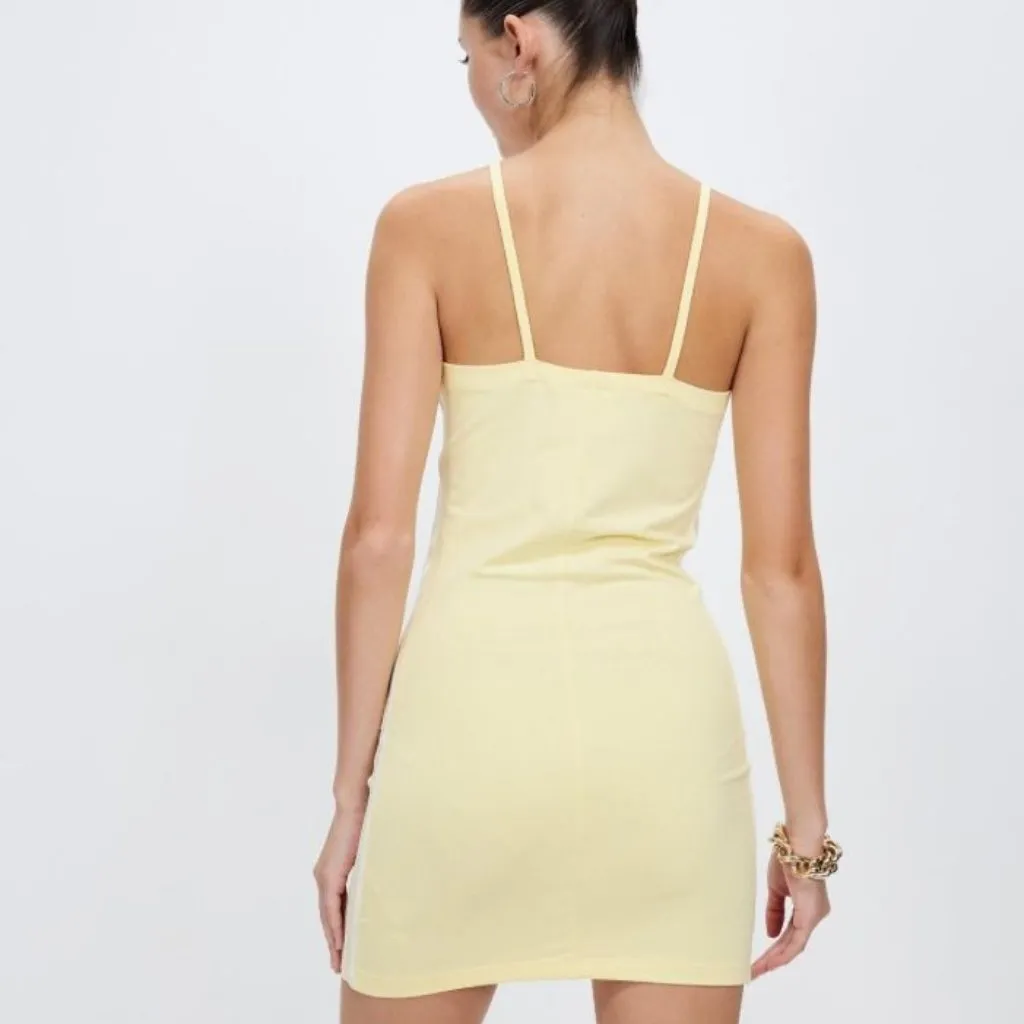 ADIDAS Originals Womens Almost Yellow Dress Sz S NEW NWT - Image 4