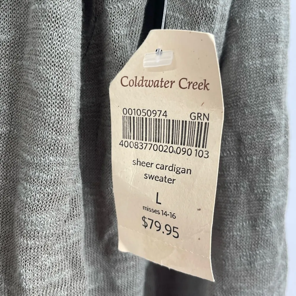 Coldwater creek boho lag and look long sleeve cardigan size large 14-16 Nwt - Image 6
