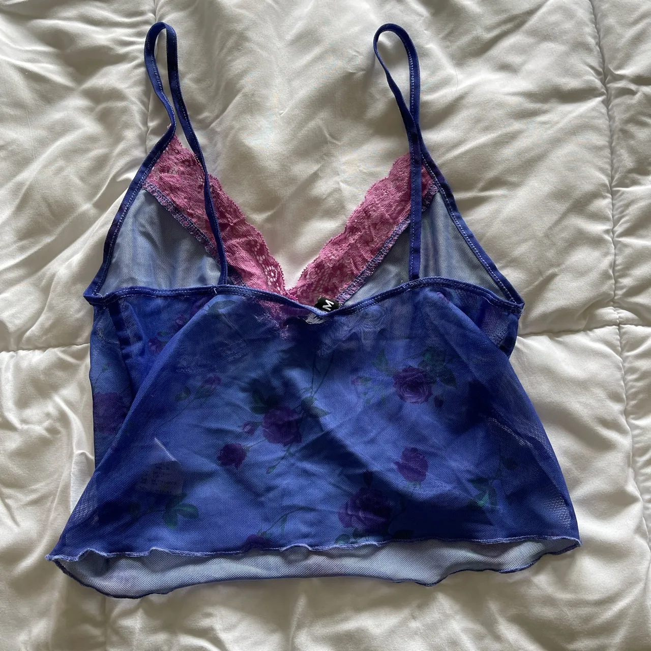 Princess Polly Motel Rocks Tank Top Blue - Image 3