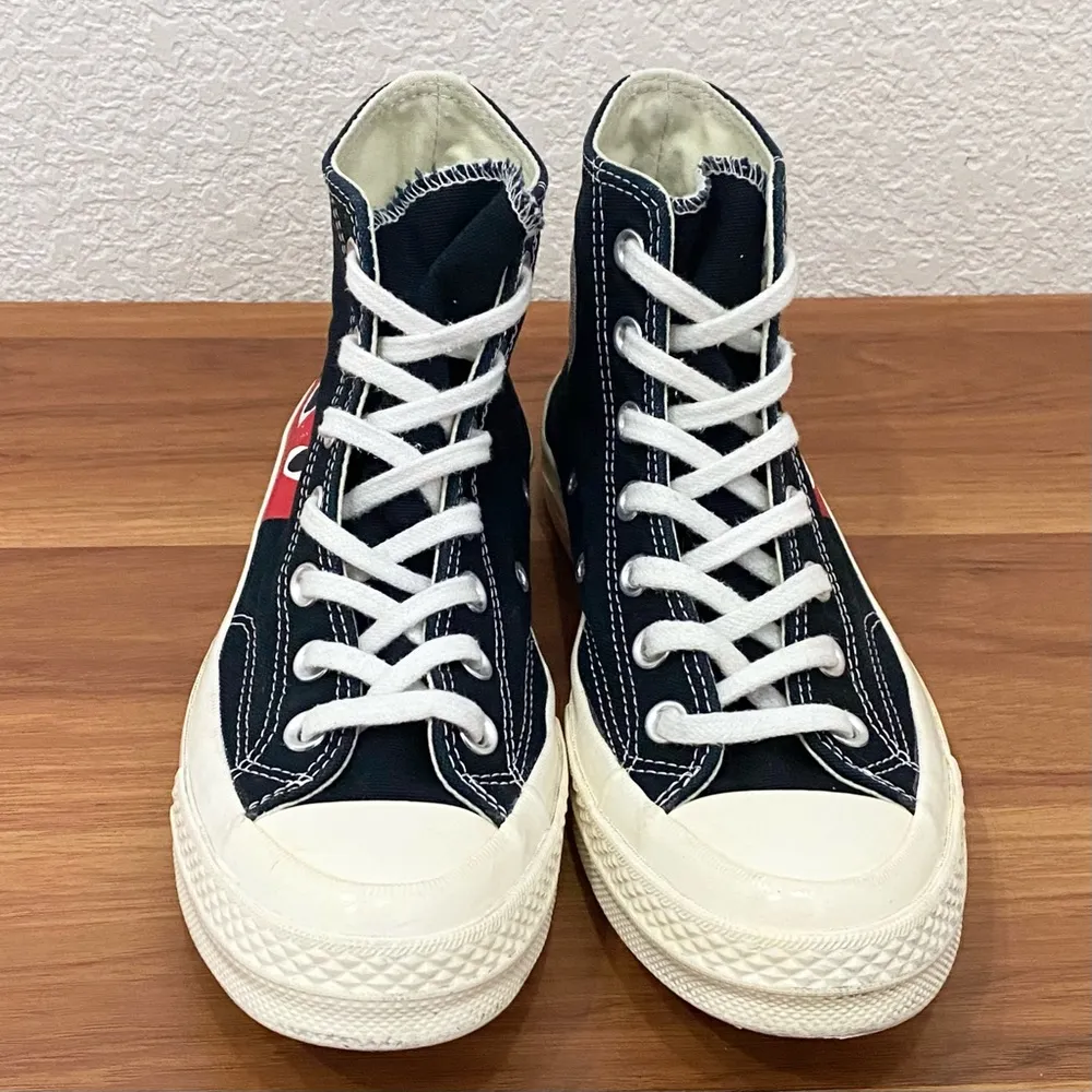 CONVERSE X Comme des Garçons PLAY High Top Chuck 70 Unisex Sneakers Women’s 7 - Image 5