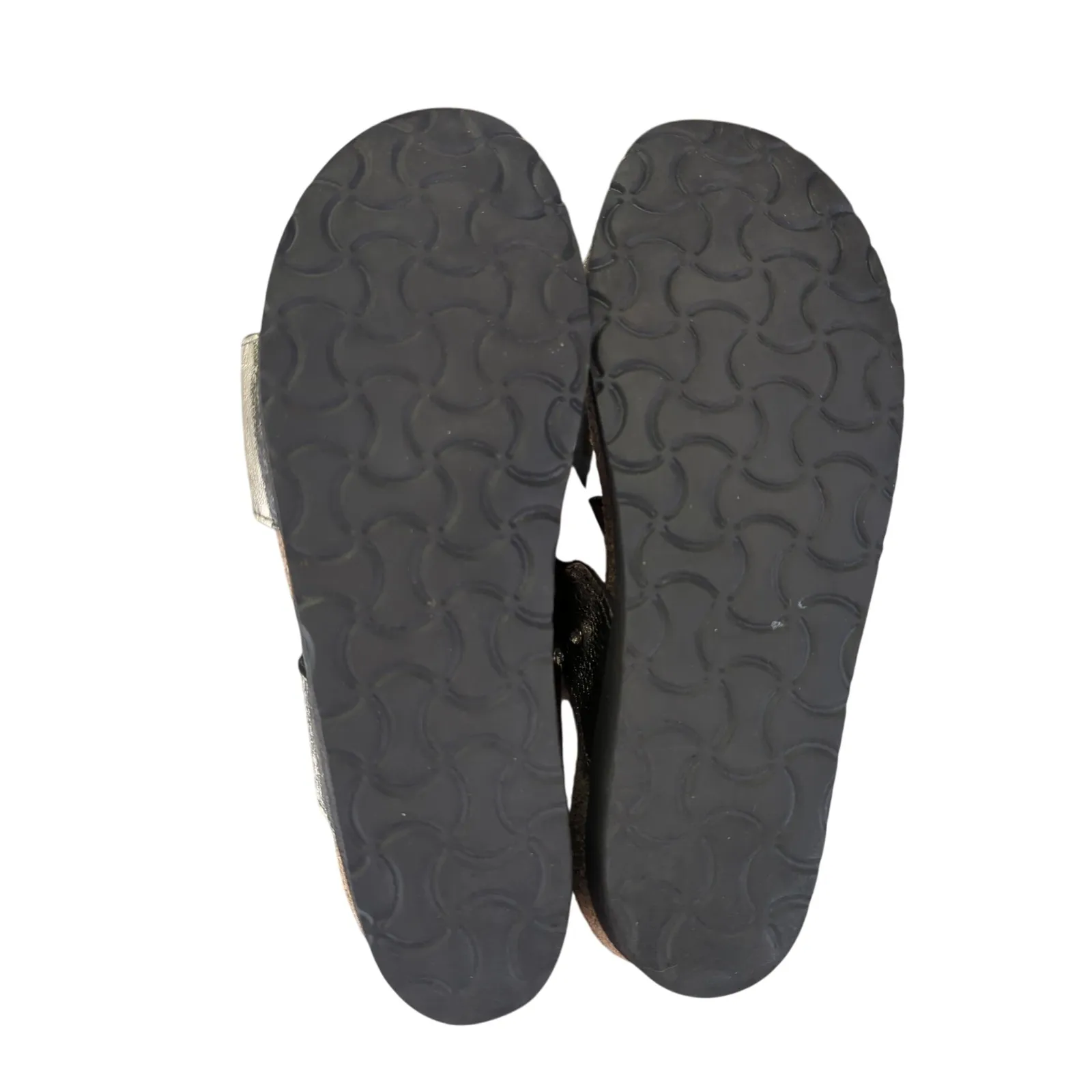 Naot‎ Ashley Women's Leather Sandals Size 37 6 Gold Metallic Comfort Slides - Image 7