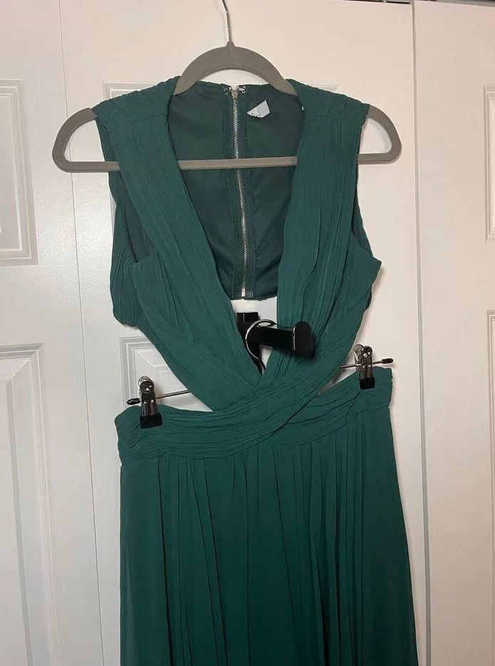 Lulus Vivid Imagination Emerald Green Cutout Maxi
Dress Size M - Image 7