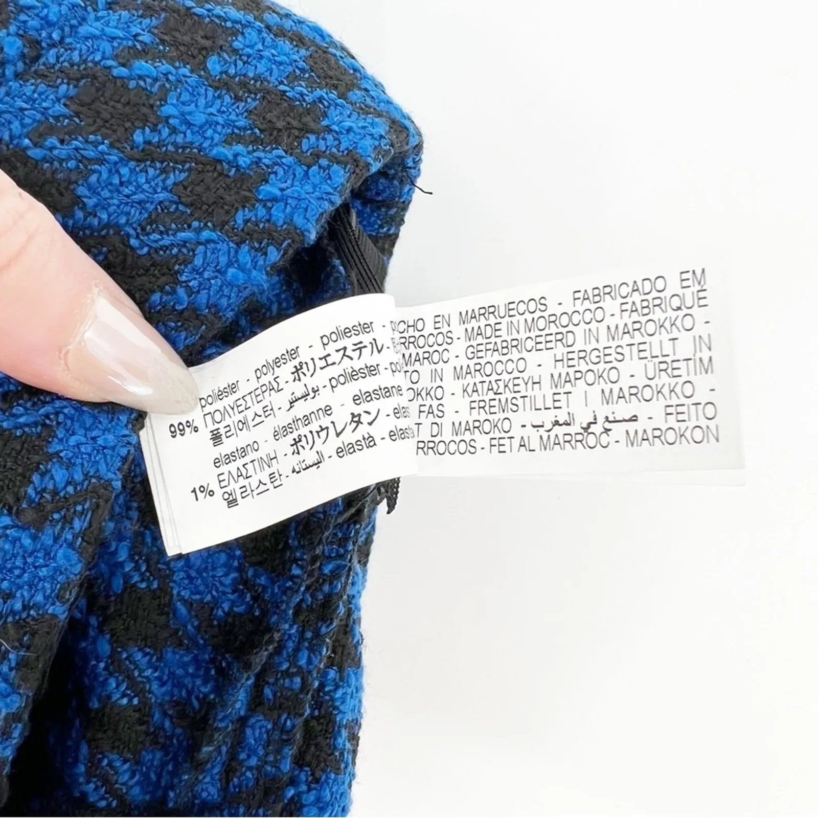 NEW ZARA Houndstooth Tweed Skort‎ XS - Image 5