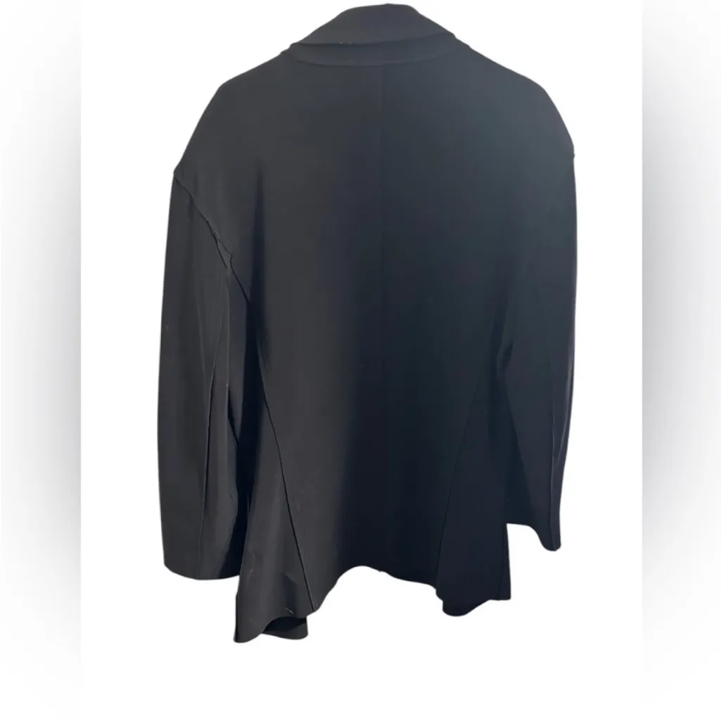 Norma Kamali Black Scuba Stretch Open Front
Blazer Jacket size Medium - Image 2