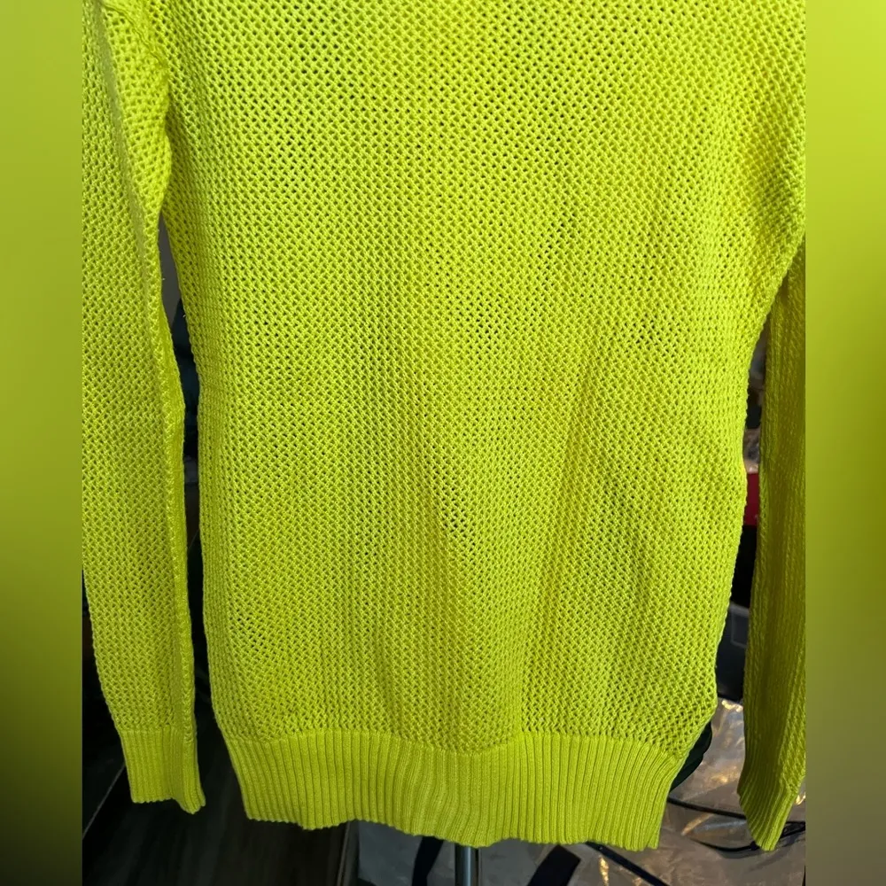 Women's Neon Yellow Sweater Size XS - Image 5