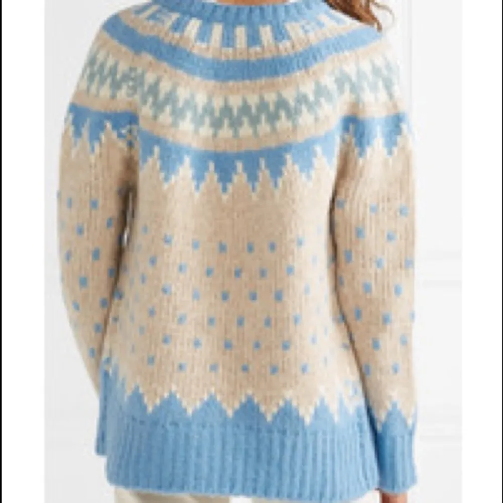 Loveshackfancy fair isle boyfriend alpaca cardigan sweater - Image 3