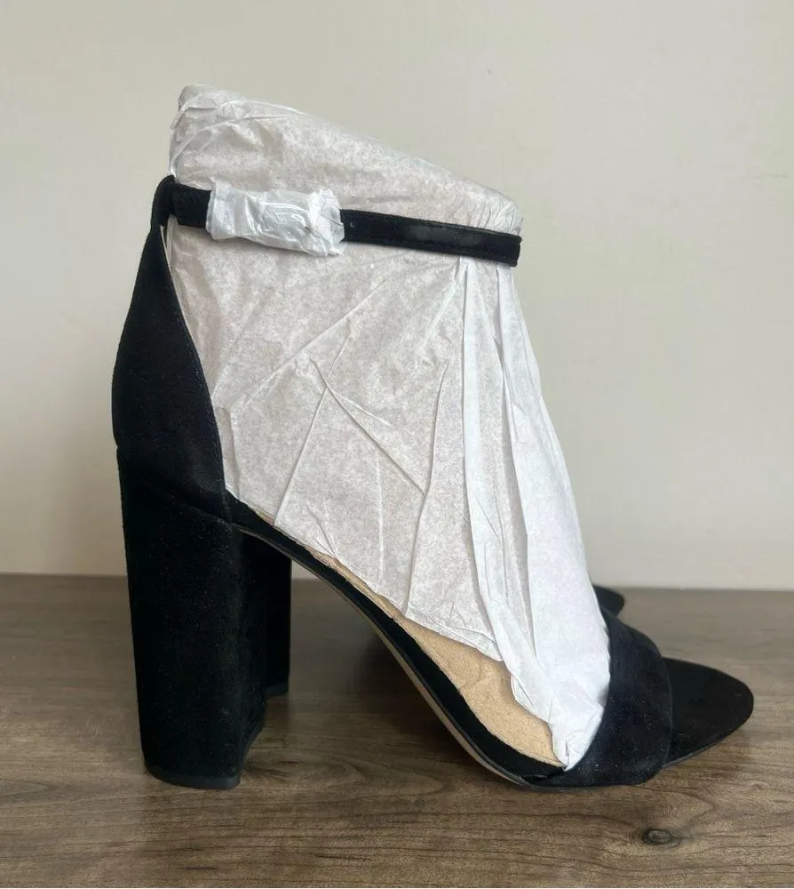 Sam Edelman Yaro Black Suede Block Heel Women's Sandal Size 10 SKU#24240 - Image 3