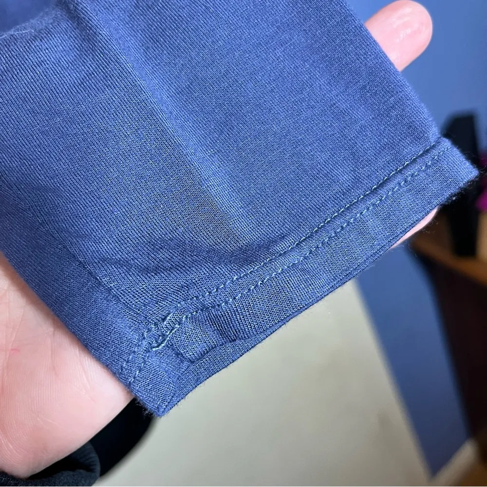 White House Black Market Blue Blouse with Long Sleeves - Image 4