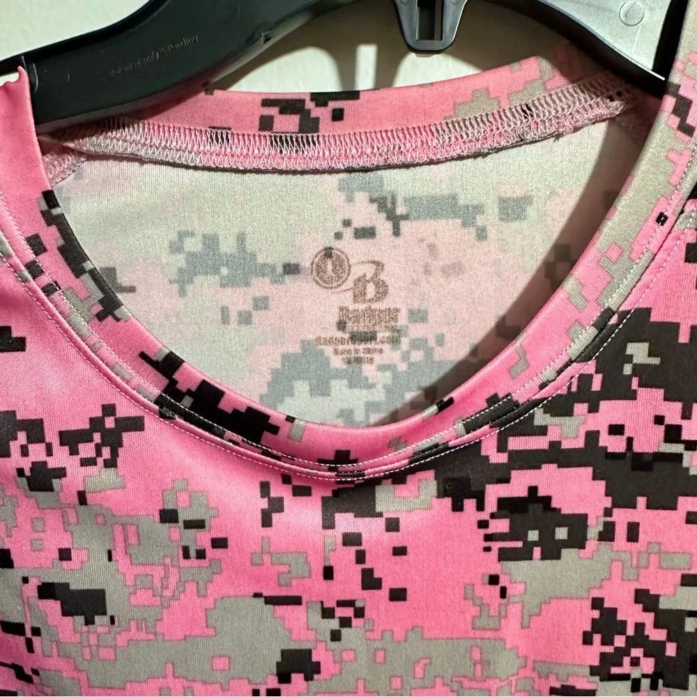 Pink Camo Graphic Performance Tee Shirt (972) Size L - Image 4