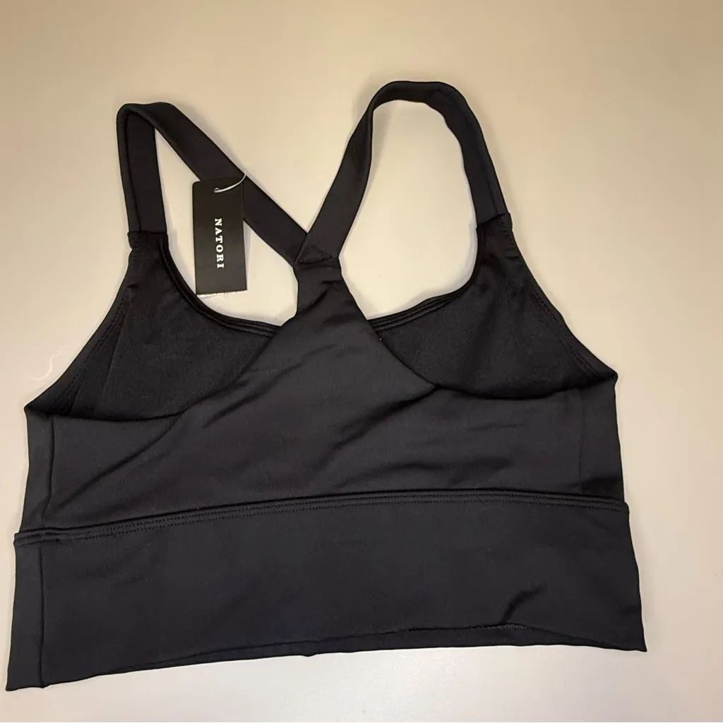 Natori Women's Sz XS Impulse Racerback Sport‎ Bra Bralette Black NEW NWT - Image 4