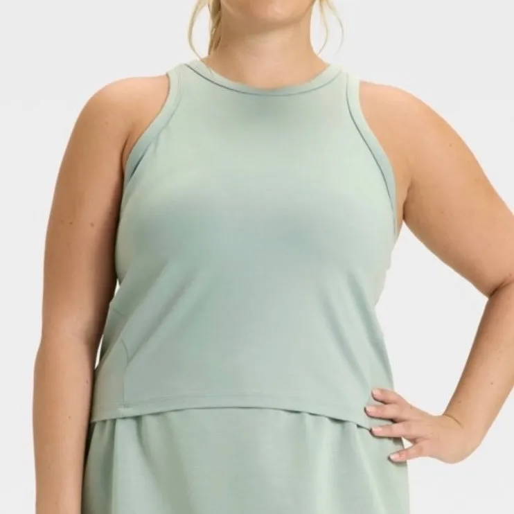 All in Motion Women S Green Racerback Tank Top Athletic Athleisure XXL - Image 4