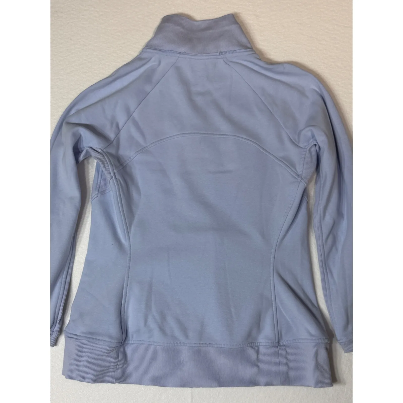 Athleta Light Blue Zip Up Jacket Women's Size M‎ Athletic Sporty - Image 8