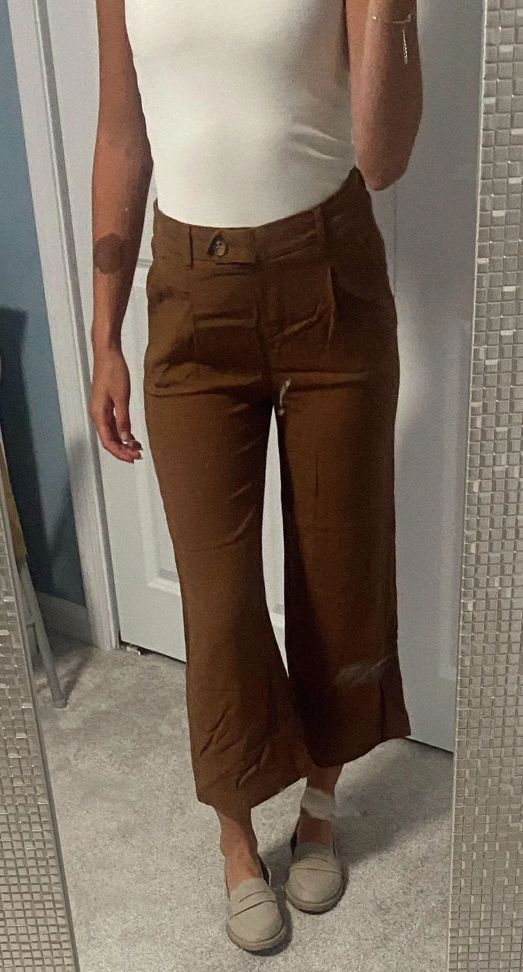 Brown Linen Pants - Image 2