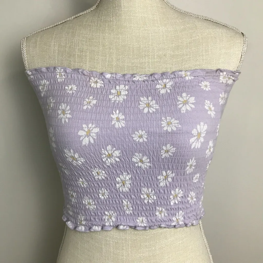 Floral Lavender Tube Top - Image 2