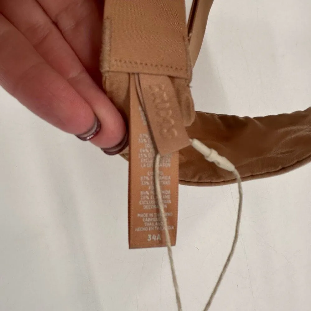 NWT Skims No Show Molded Unlined Demi Bra 34A $58 Clay Tan‎ - Image 7