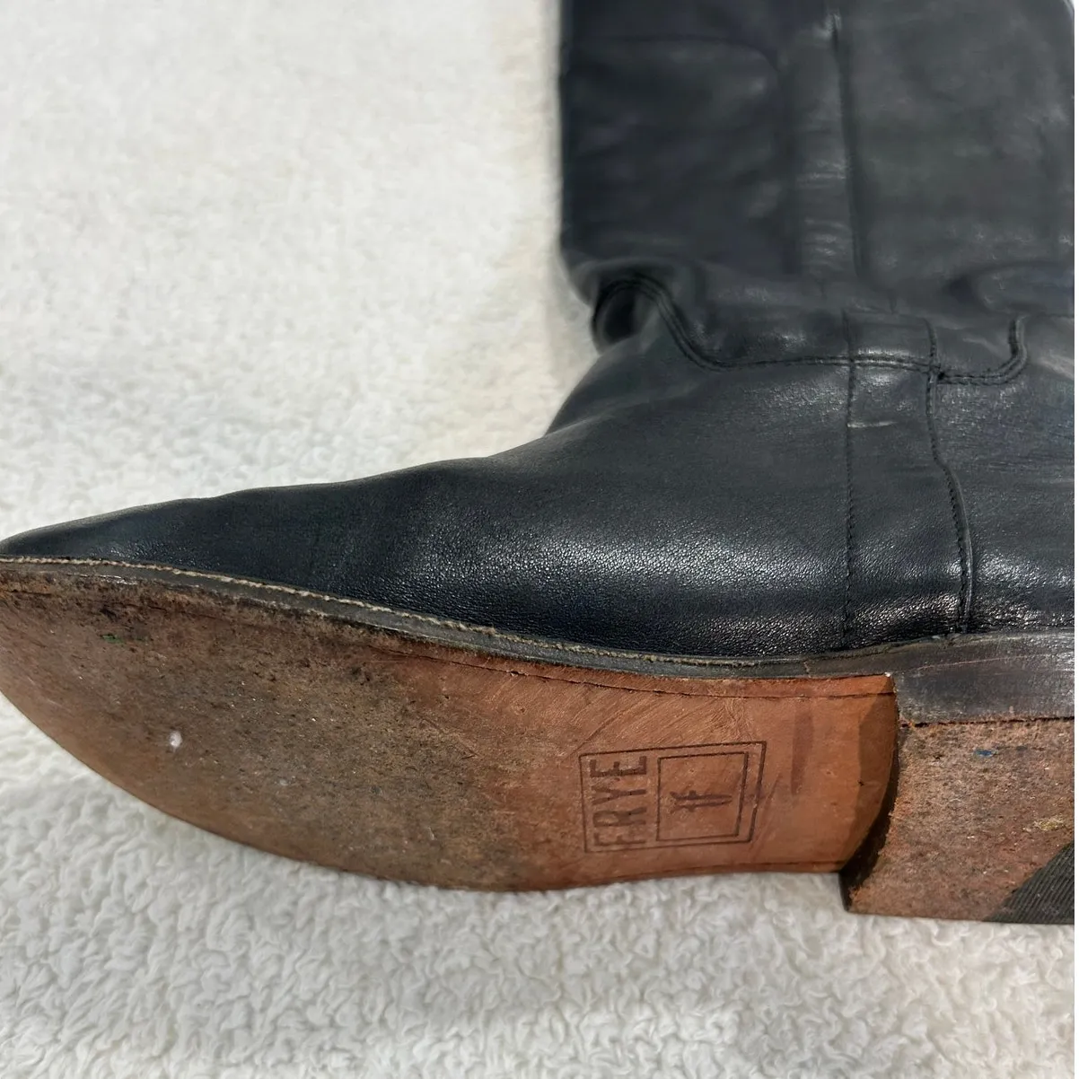 Frye Black Riding Boots Size 7 - Image 5