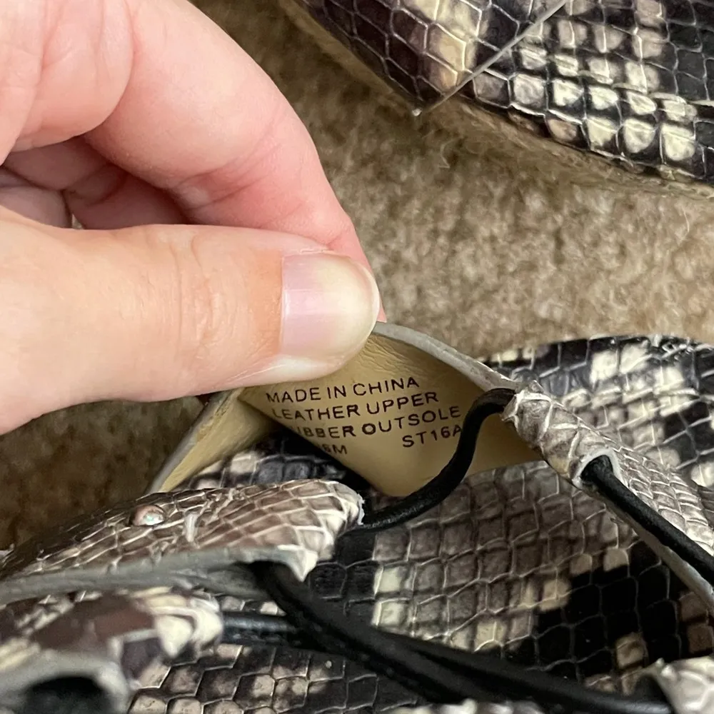 Michael Kors snakeskin espadrille lace up wedges - Image 6