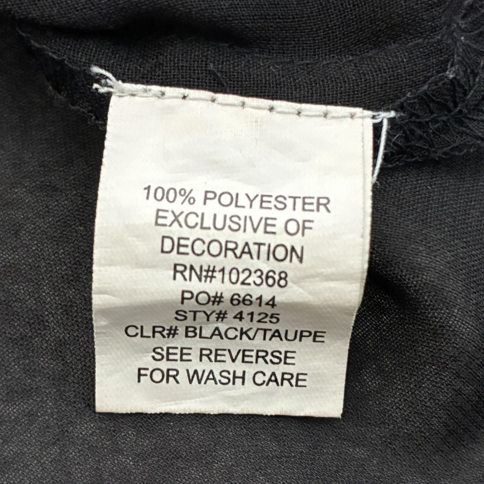 Blue Island Embroidered Tunic Top Womens M Black Bohemian Peasant Festival - Image 6