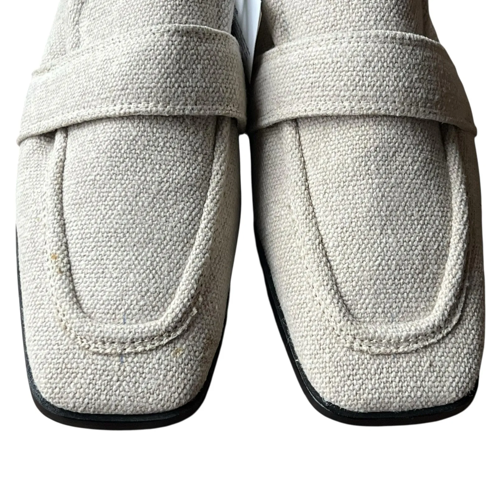 Zara Arena Loafer Shoes Womens 9 Beige Flat Moccasin Modern Smart Casual Comfort - Image 6