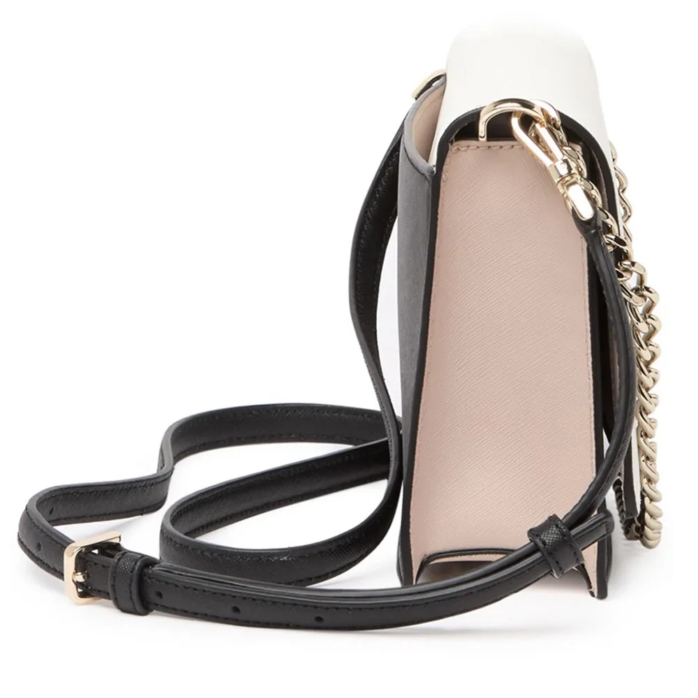 Kate Spade Cameron Convertible Crossbody Bag, White & Beige | Saffiano Leather - Image 2