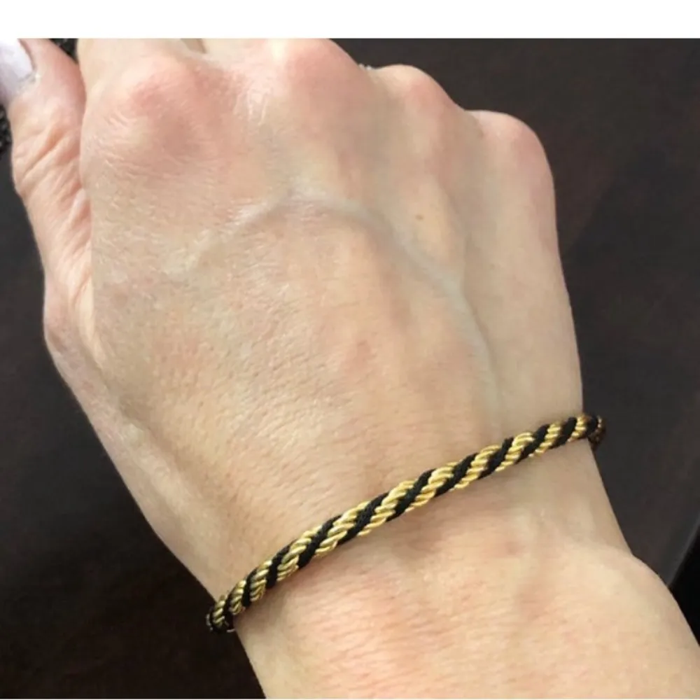 1980s TRIFARI Black & GoldTone Bracelet & Necklace - Image 3