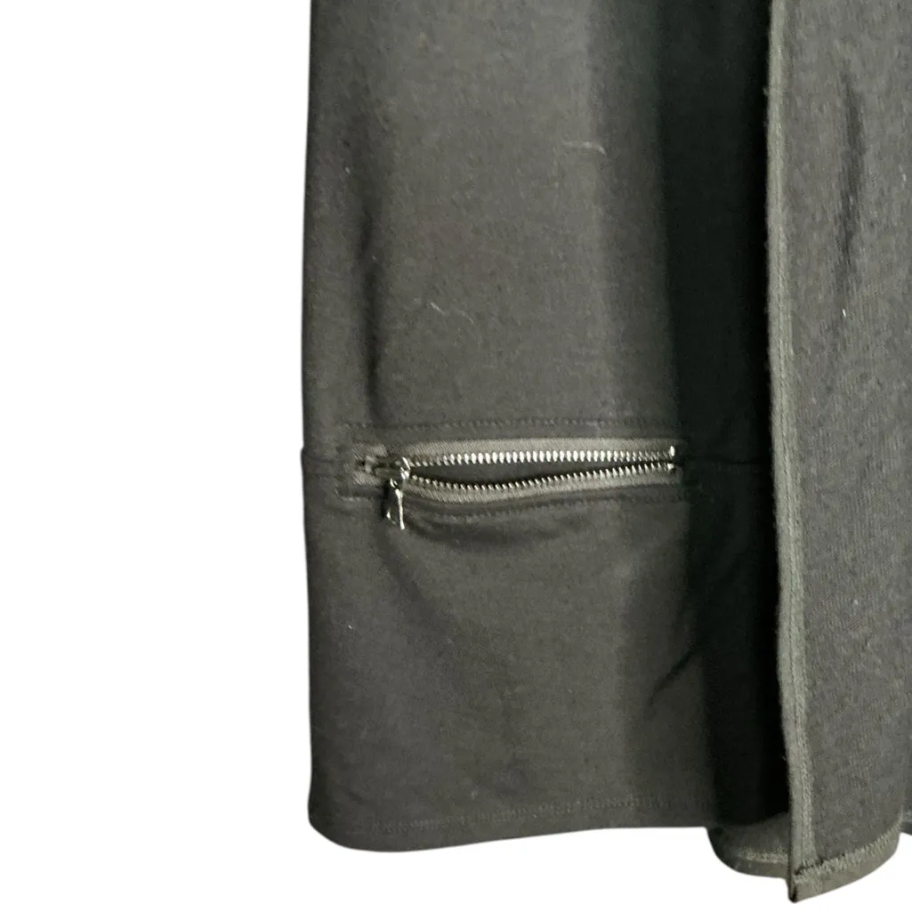 LOGO by Lori Goldstein Charcoal Open Front Blazer - Image 4