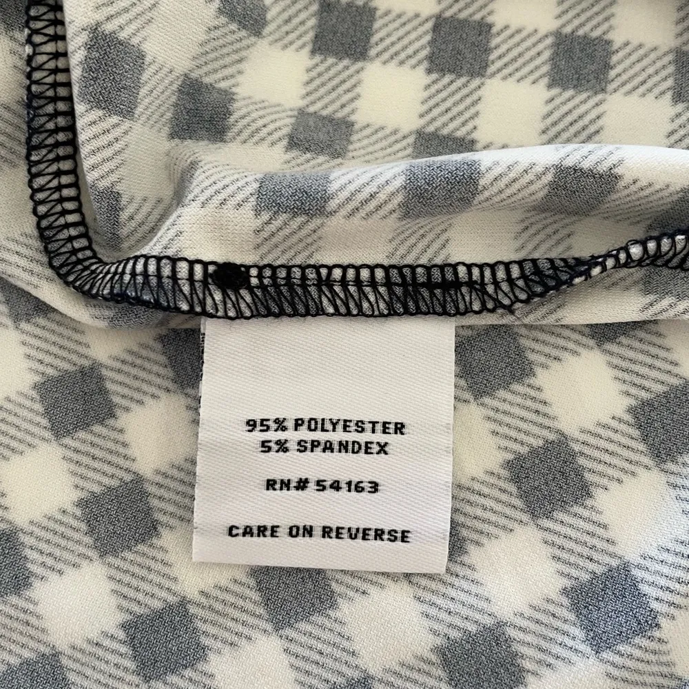 Tommy Hilfiger  Women's Blue Gingham Ruffle Sleeve Top - Image 5