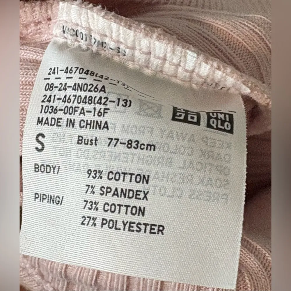 (Uniqlo) Pink Tank Top: Size Small - Image 3